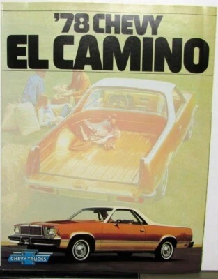 1978 Chevrolet El Camino Features Option Sales Brochure Original Foto 1 de 3