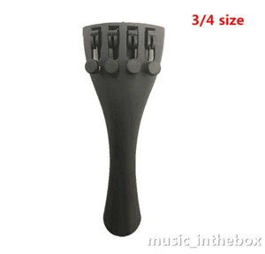Nuevo Cordal de Violín de Fibra de Carbono Negro 3/4 / Envío Gratis - Imagen 1 de 1