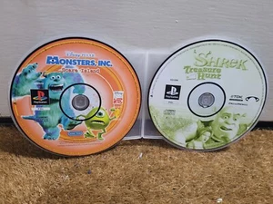Shrek Treasure Hunt Pixar Monsters Inc Scare Island PS1 Playstation 1 - Picture 1 of 1