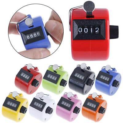 4 Digit Mini Hand Tally Number Counter Manual Golf Timer Points Counting B • 3.52£