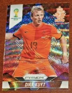 2014 Prizm World Cup Dirk Kuyt Blue White Red Wave BWR Netherlands - Picture 1 of 2
