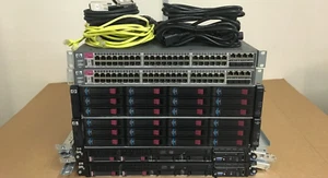 HP DL360 G7 24-Core 256GB RAM HP MSA2012i 1Gbit iSCSI 24TB 8U Server SAN Build - Picture 1 of 3