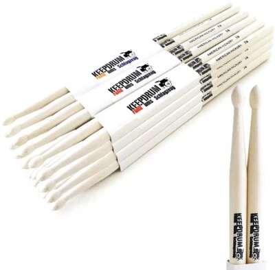 keepdrum 5B Hickory Drumsticks 12 Paar - Bild 1 von 4