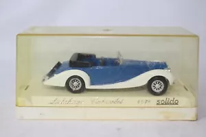 SOLIDO DIECAST 1939 DELAHAYE CABRIOLET CONVERTIBLE, BLUE, 1:43, EXCELLENT, BOXED - Picture 1 of 8