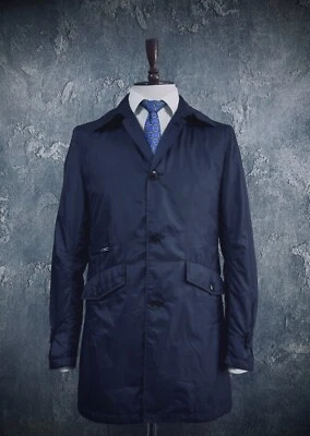 Gabardina para hombre J.LINDENBERG azul marino brillo metálico talla S Foto 1 de 4