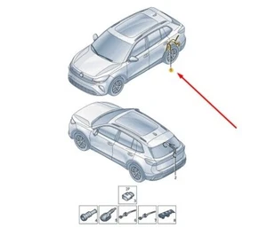 Volkswagen Tiguan Mk3 Hinten Links Geschwindigkeitssensor Verkabelung 5qs927902t - Picture 1 of 1