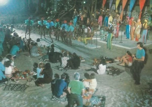 CUBA   ,VARADERO, A FEAST ON KAWAMA BEACH ,  A MINT   POSTCARD , ABOUT 1980   - Picture 1 of 2