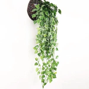 Artificial Ivy Leaves Fake Green Leaf Vines Money Rattans Hanging Garland Plants - Picture 1 of 3