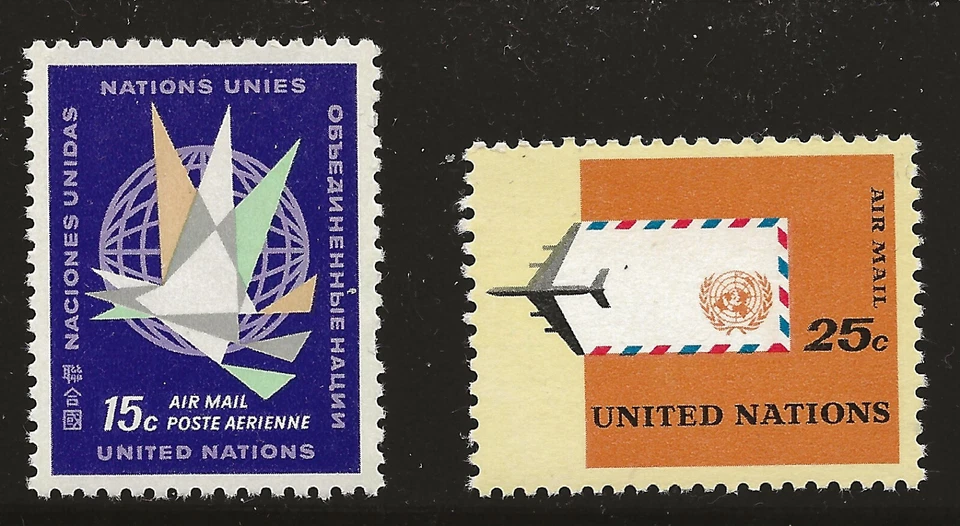 UN Scott #NY C11-12, Singles 1964 Complete Set FVF MNH - Image 1 of 1