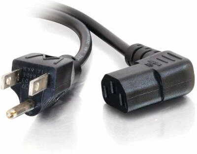  6 Feet right angle Power Cord Black  - Image 1 of 3
