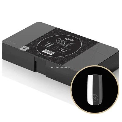 Aprés Gel-X Box Of Tips - Natural Square Short (280 Pcs & 14 Sizes)