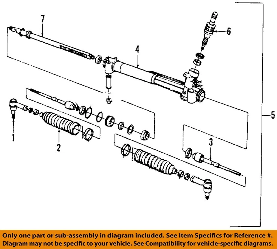 Used Rack and Pinion Assembly fits: 2007 Saab 9-5 Power Rack and Pinion Grade A Foto 1 de 2