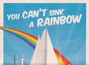 You can't sink a rainbow Greenpeace double-sided foldable poster ca.2015 - Picture 1 of 4