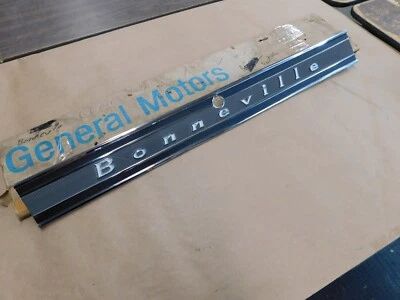NOS OEM Pontiac 1968 Bonneville Tail Panel Moulding Trim Ornament Emblem - Image 1 of 4