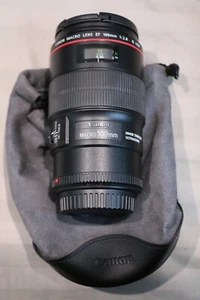 Canon EF 100mm f/2.8L Macro IS USM Lens - Picture 1 of 6
