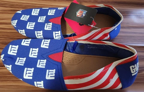 NY Giants NFL FOCO slip on shoes Cover