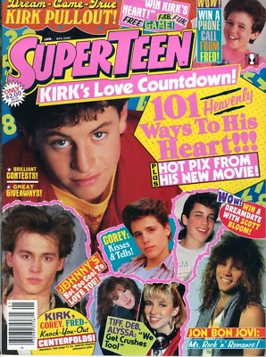 Revista Super Teen Enero 1989 Kirk Cameron Bon Jovi Nuevo Kids Block Madonna Foto 1 de 4