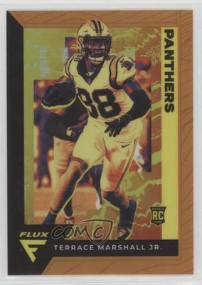 2021 Panini Chronicles Flux Rookies Orange Prizm /75 Terrace Marshall Jr RC - Image 1 of 2