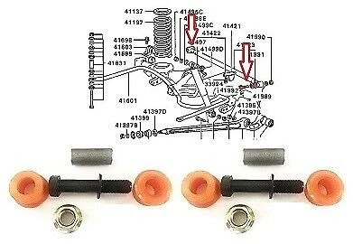 REAR PANHARD ROD SWAY BAR BUSH KIT FOR MITSUBISHI MONTERO SPORT KG6W MK2 3.0 - Image 1 of 4
