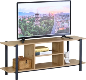 Mueble con soporte para TV de 120 cm con estante de almacenamiento Consola de TV Salón Dormitorio - Imagen 1 de 8