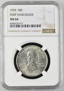 1925 Classic Commemorative Fort Vancouver Centennial NGC MS-64 FORT VANCOUVER - Picture 1 of 2