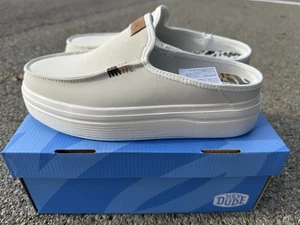 Hey Dude Women's Austin Lift Classic Mule-Leather Upper-White - Picture 1 of 7