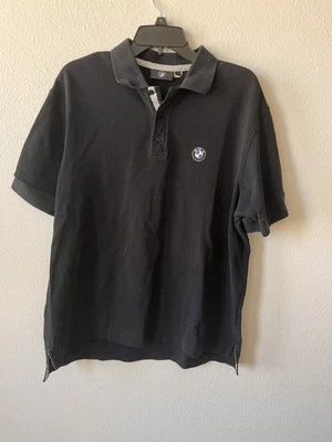 Polo BMW para hombre grande negro manga corta Foto 1 de 4