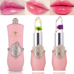 Paquete de 2 lápices labiales Crystal Flower Jelly, lápiz labial mágico que cambia de color, juego PH C - Imagen 1 de 8