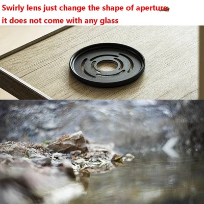Swirly Bokeh Effect Rotating Filter Metal For Canon Nikon Sony Fixed Focus Lens - Image 1 of 4
