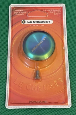 Le Creuset 1.9” 47mm Round Iridescent Stainless Steel Replacement Cookware Knob - Image 1 of 2