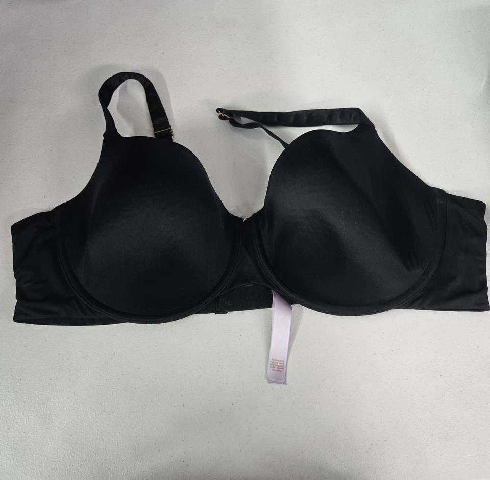 Savage X Fenty Women Bra 46DD Black T Shirt Lightly Lined Underwired - Image 1 of 4