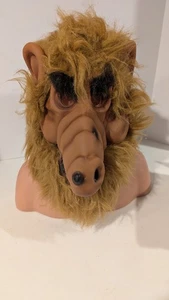 Rare Vintage 1987 Alf the Alien Latex & Faux Fur Mask Costume **Repaired - Picture 1 of 6