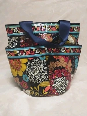 Новая без ценников водонепроницаемая виниловая сетка для душа Vera Bradley Beach Caddy In Happy Snail - Изображение 1 из 4