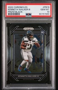 2022 Panini Chronicles Prizm Black Kenneth Walker III RC #PB-19 Seahawks - Picture 1 of 4