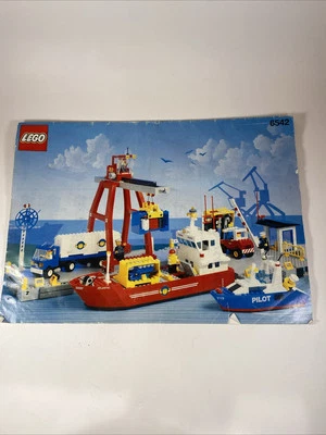 LEGO 6542 Instruction Manual Only Town Boats 1991 Launch & Load Seaport - Image 1 of 4