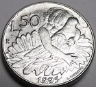 San Marino 50 Lire 1995 Edelstein UNC ~ Kinder Umarmt Ein Vogel ~ Wildlife