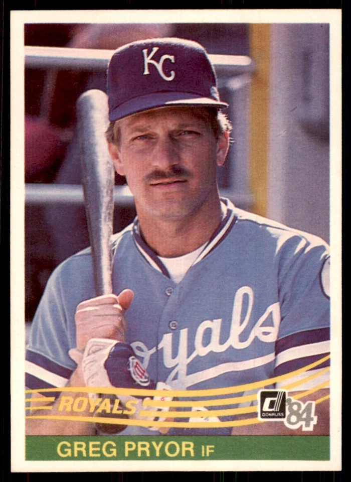 1984 Donruss Greg Pryor Baseball Cards #374 - Image 1 of 2