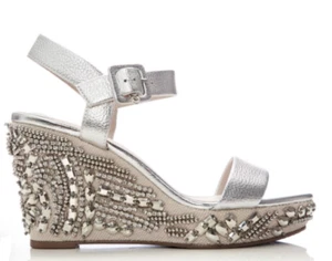 Moda In Pelle Mojitto Silber Leder UK 6,5 - Bild 1 von 12