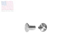 1/8" 3.1mm Mini Chicago Screws & Post w/ Flat Head, Nickel Plate DIY, 5+ Sets - Picture 1 of 1