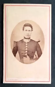 CDV Carte Ancienne photo 5 octobre 1844 Lieutenant A. Butin Paris - Bild 1 von 4