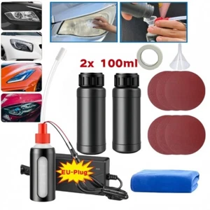 Herramienta de reparación de restauración de faros + pulido químico de polímero líquido para automóvil 200 ml - Imagen 1 de 12