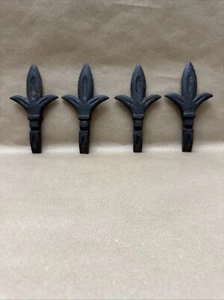 Antique Cast Iron Fleur De Lys Finials Fencing ,Railings (set of 4) - Picture 1 of 14