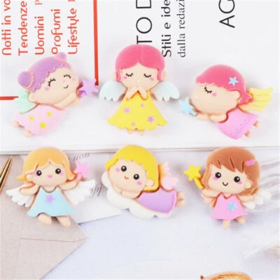 20 Assorted Resin Winged Angel Flatback Cherub Girl Embellishment Decor DIY2-3cm - Image 1 of 4