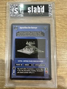 Star Wars 1995 Ccg Imperial-class Destroyer Card Mint/Near Mint Slabed - Picture 1 of 2