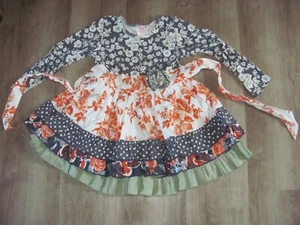 Camisa túnica Giggle Moon Usada en Excelente Condición Niña Otoño Volantes Talla 6 ¡absolutamente adorable! - Imagen 1 de 2