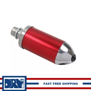 Rot 3/4" Gewinde Aluminium Auspuff Schalldämpfer für 212cc GX200 Go Kart Mini Bike - Bild 1 von 5