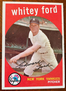 WHITEY FORD    1959  TOPPS   Baseball Card - SLIGHT WEAR - VINTAGE!