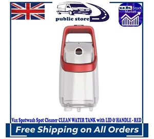Vax Spotwash Spot Cleaner Clean Water Tank With Lid & Handle - Red.. - Picture 1 of 3