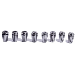 PRECISION 8PC ER11 COLLET SET TIR 0.0004" / 10μm 2mm(1/16") to 6.5mm (1/4") USA - Picture 1 of 6