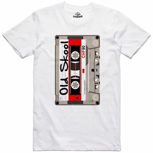T Shirt Mens Old Skool C90 Cassette Music Design Regular Fit Cotton Tee - Picture 1 of 1